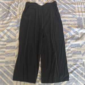 VETTA Black Wide Leg Pants High Waisted